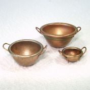 Miniature Dollhouse Copper Plated Mixing Bowls Clearance