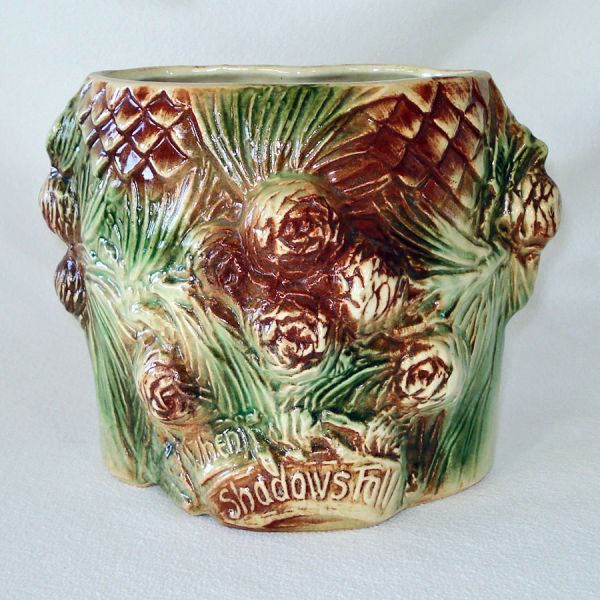 McCoy Pine Cone Cookie Jar Bottom Vase Planter #2