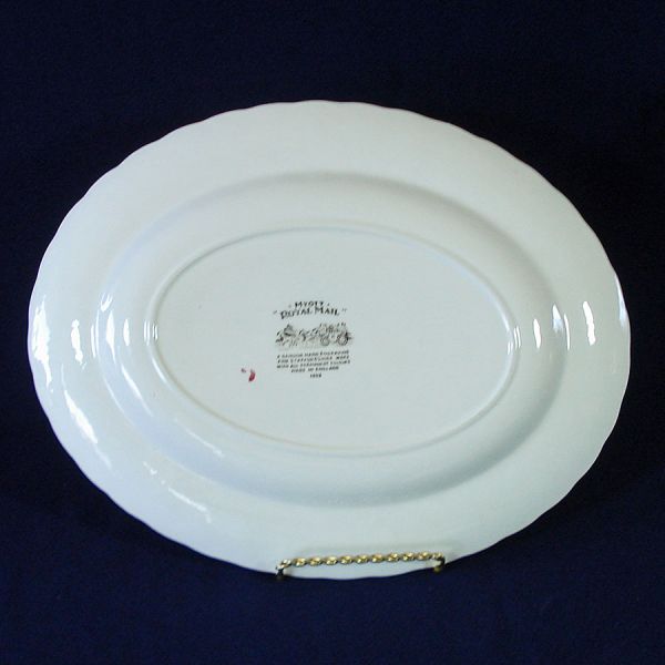 Myott Royal Mail Multi Color Transferware Oval Platter #3