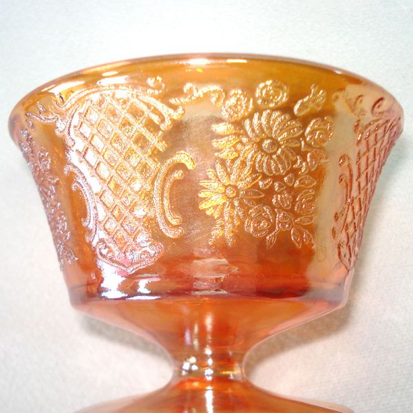 Federal Glass Normandie Iridescent Sherbets Set 7 #3