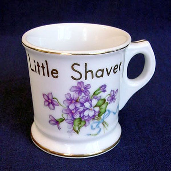 Occupied Japan Childs Shaving Mug with Violets Clearance