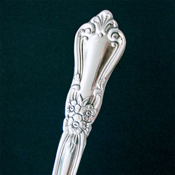 Valley Rose Oneida Rogers Silverplate 4 Oval Soup Spoons Clearance #2