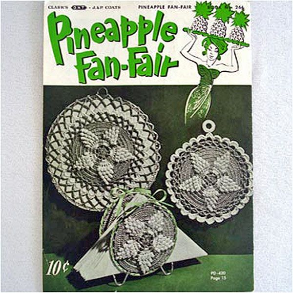 Pineapple Fan-Fair Crochet Pattern Instruction Booklet Clearance #2