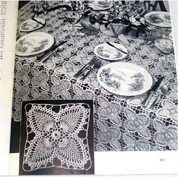 Pineapple Fan-Fair Crochet Pattern Instruction Booklet Clearance #3