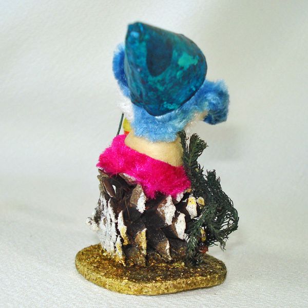 Christmas Pinecone Chenille Gnome Dwarf Ornament Figure #2