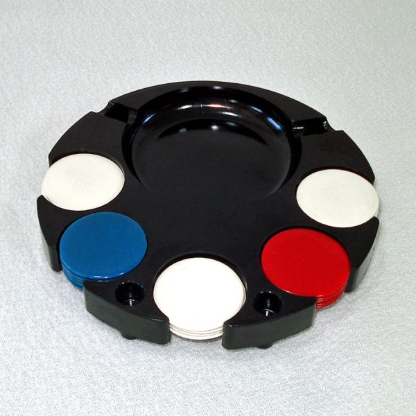 Boxed Individual Poker Caddy Ashtrays Set With Chips #4