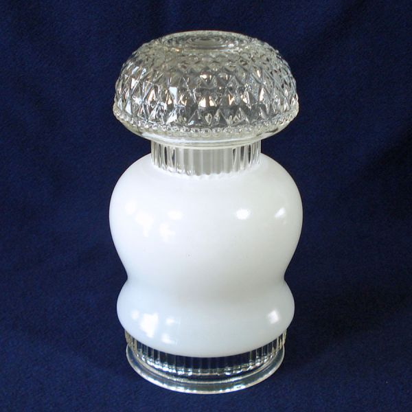 Curvy Jar Shape Glass Light Shade 4 inch Fitter Clearance #2