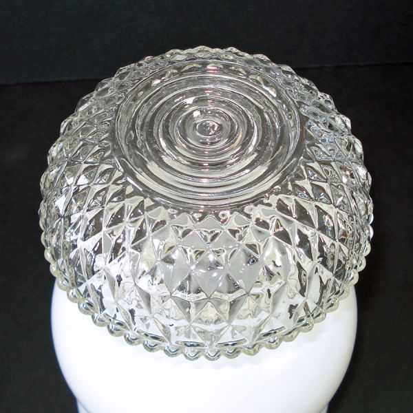 Curvy Jar Shape Glass Light Shade 4 inch Fitter Clearance #3