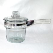 Pyrex Flameware 1 Qt Double Boiler Upper Pot Insert Plus Lid 6762
