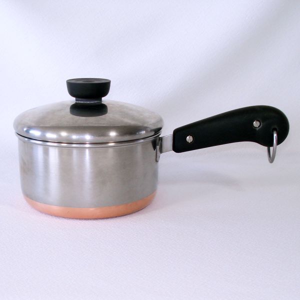 Revere Ware Copper Clad Stainless Steel 1 Quart Covered Saucepan