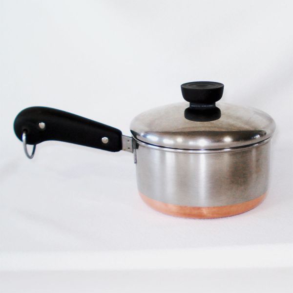 Revere Ware Copper Clad Stainless Steel 1 Quart Covered Saucepan #2