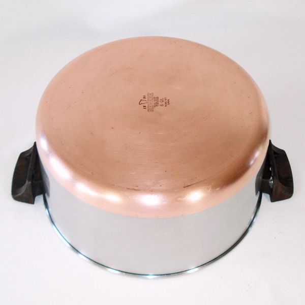 Revere Ware Copper Bottom 6 Quart Dutch Oven Stock Pot #4