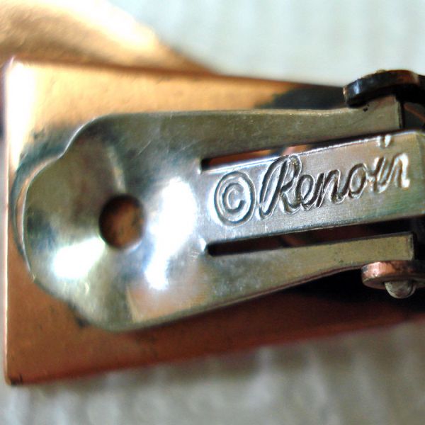 Renoir Nile Copper and Wood Clip Earrings #3