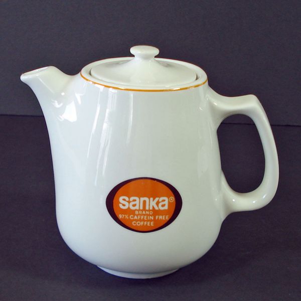 Sanka Restaurant Instant Coffee Pot By Hall China Clearance #2