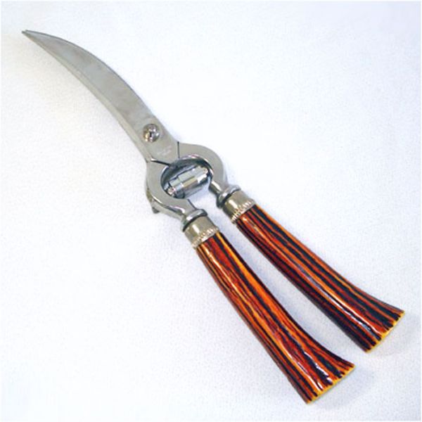 Bakelite Poultry Shears Faux Antler Stag Horn #2