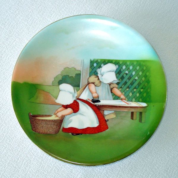 Royal Bayreuth Bavaria Sunbonnet Babies Childs Plate #4