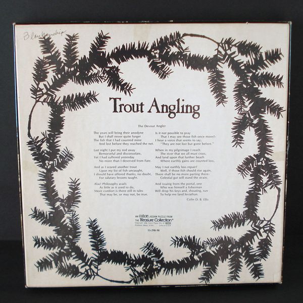 Trout Angling 1976 Eaton Jigsaw Puzzle 500 Pieces Clearance #3