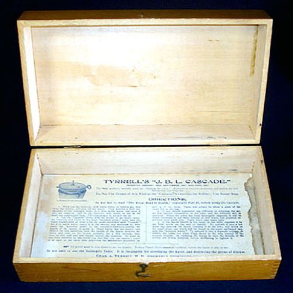 1903 Tyrrells Hygienic Wood Box Quack Medicine Enema Colon Cascade Clearance #3