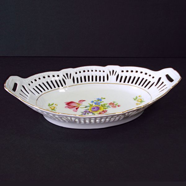 Bavaria US Zone Reticulated Porcelain Bread Tray Bowl Clearance #2