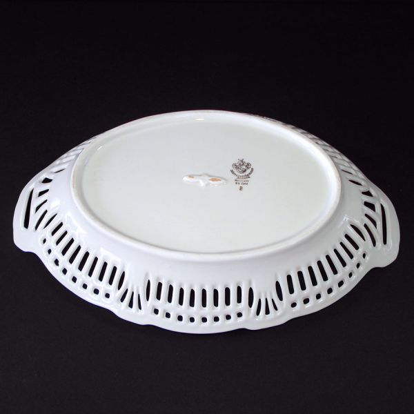 Bavaria US Zone Reticulated Porcelain Bread Tray Bowl Clearance #3