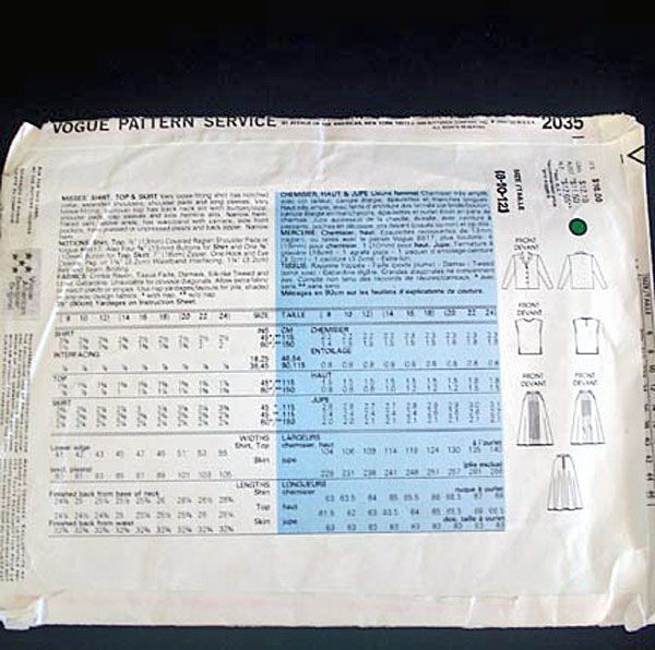 Vogue Tamotsu Career Ensemble Sewing Pattern Uncut Clearance #2