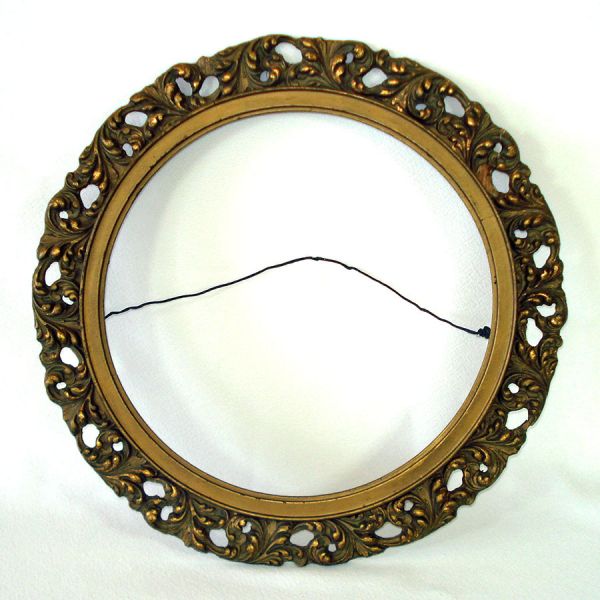 Mt Washington Victorian Glass Charger Plaque With Bisque Figures Clearance #8