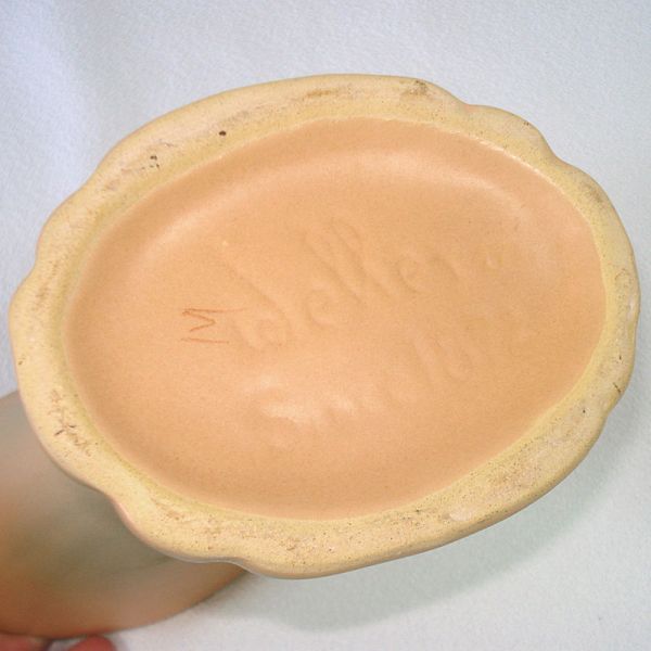 Weller Pottery Wild Rose Cornucopia Vase #6