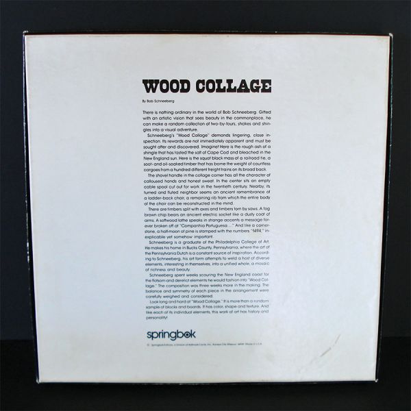 Wood Collage Bob Schneeberg Springbok Jigsaw Puzzle #3